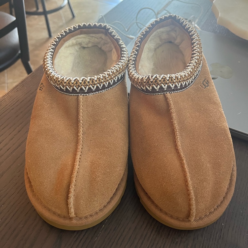 UGG Tan Suede Tasman slippers